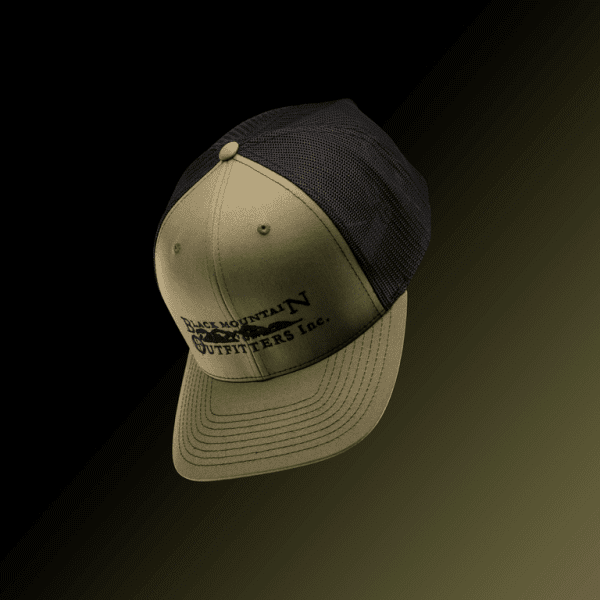 Olive hat black font